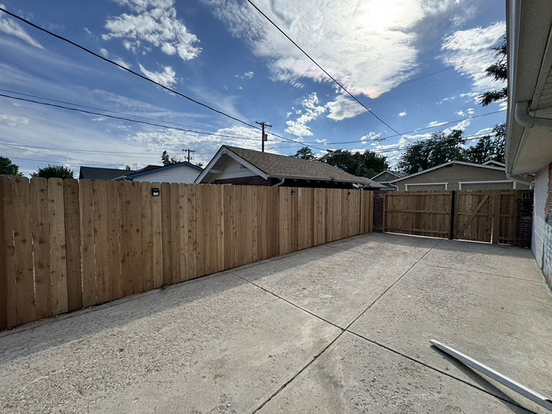 6 foot cedar privacy fence