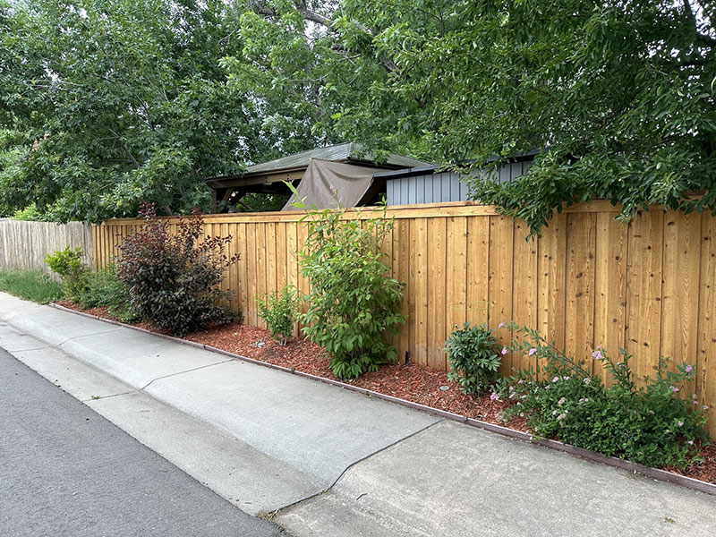 Board on board 6 foot privacy fence in Denver