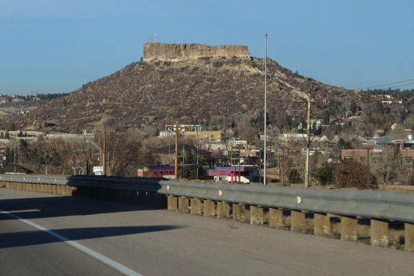 Castle Rock, Colorado from I-25