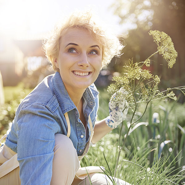 Happy gardener