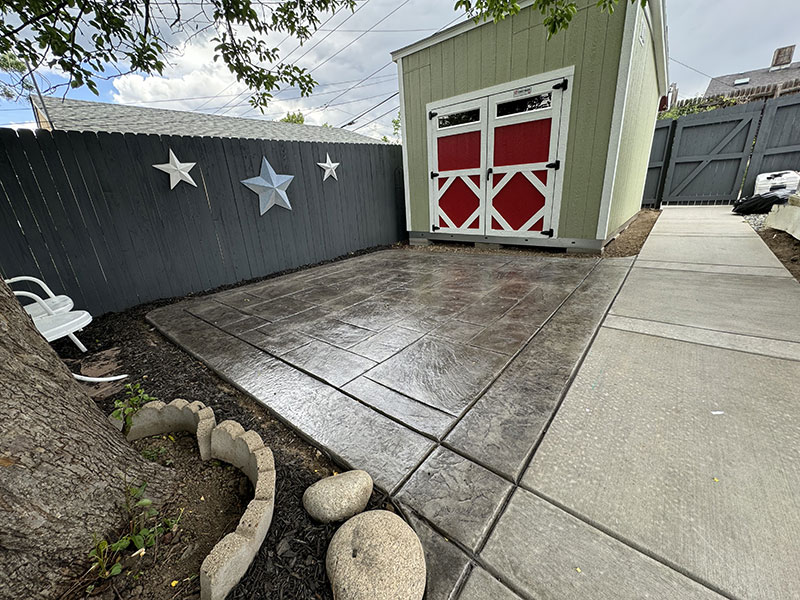 denver-stamped-concrete Denver stamped concrete job