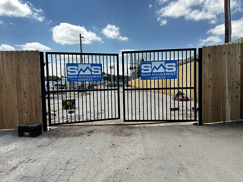 Snow Management Services commercial fence by BNB Fencing & Services Snow Management Services commercial fence by BNB Fencing & Services